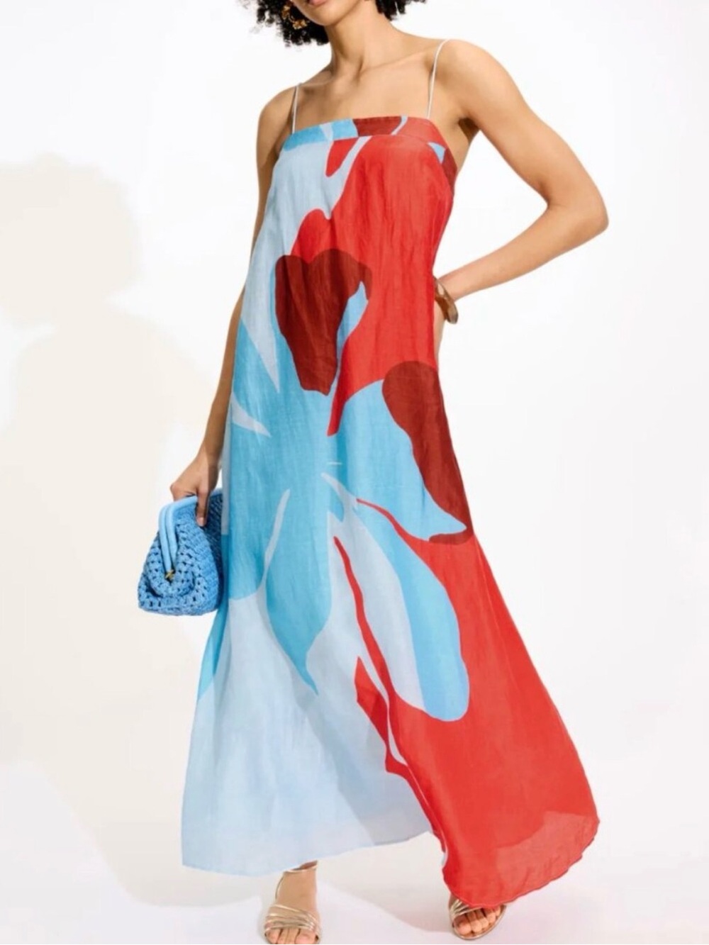 Significant Other Edith Spaghetti Strap Floral Maxi Dress  EU
